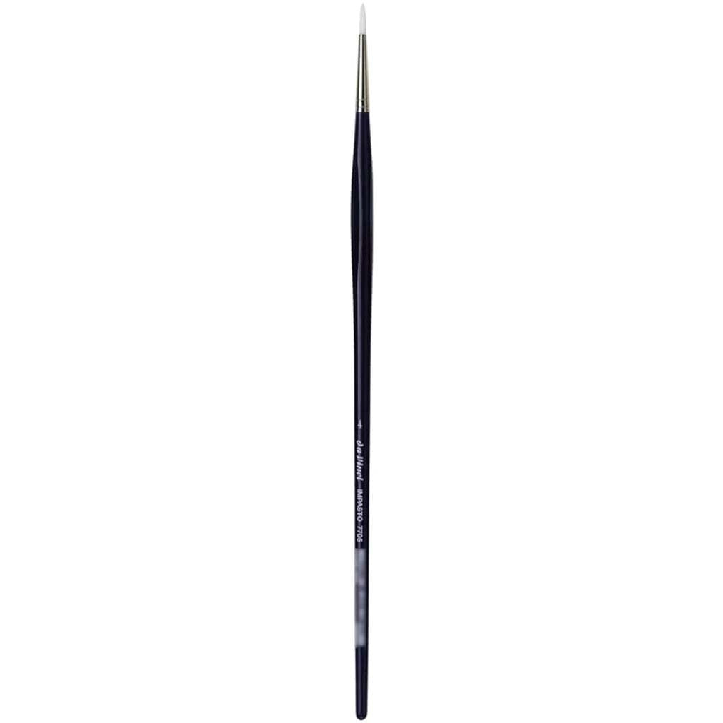 Impasto Acrylic Brush, Round, Blue Esagonal Handles