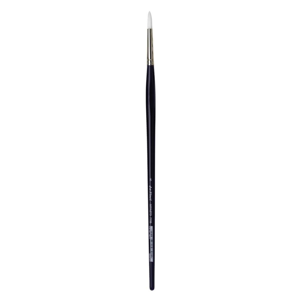 Impasto Acrylic Brush, Round, Blue Esagonal Handles