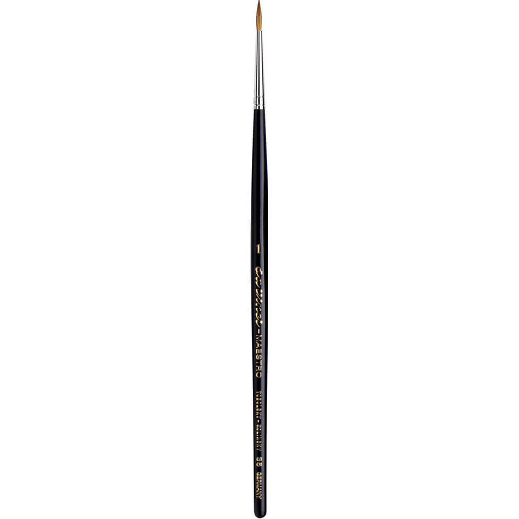 Maestro Kolinsky Brush Long Tapered Round Short Handle