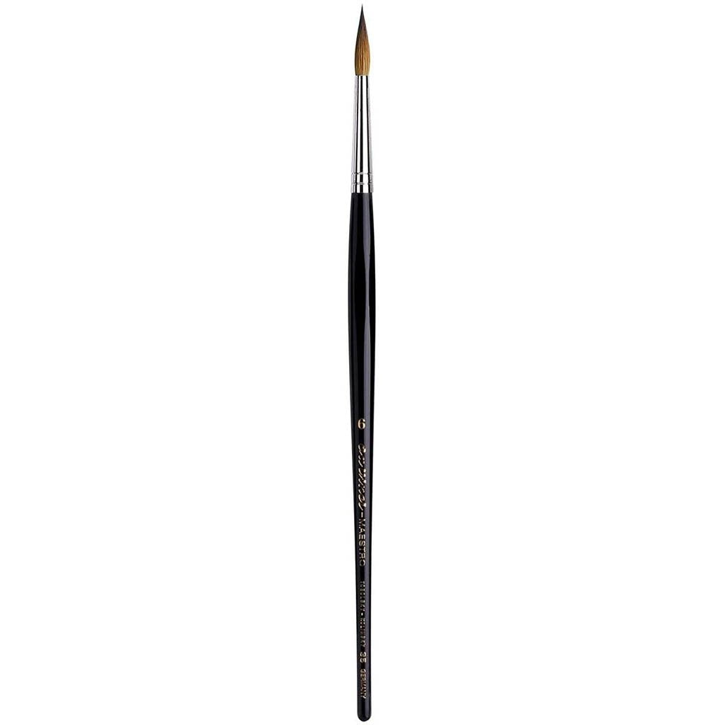 Maestro Kolinsky Brush Long Tapered Round Short Handle