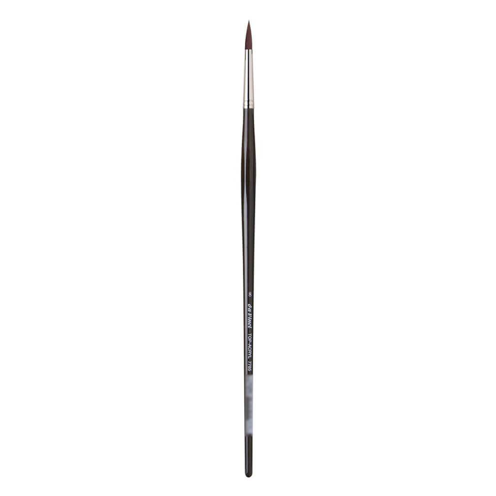 Top Acryl Brush, Round, Anthracite Esagonal Handles