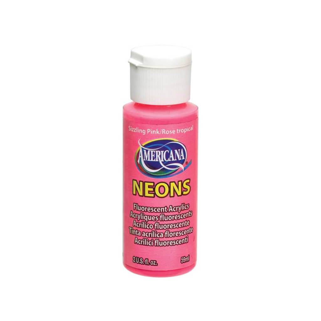 Americana Neon Fluorescent Acrylic Paint 2oz