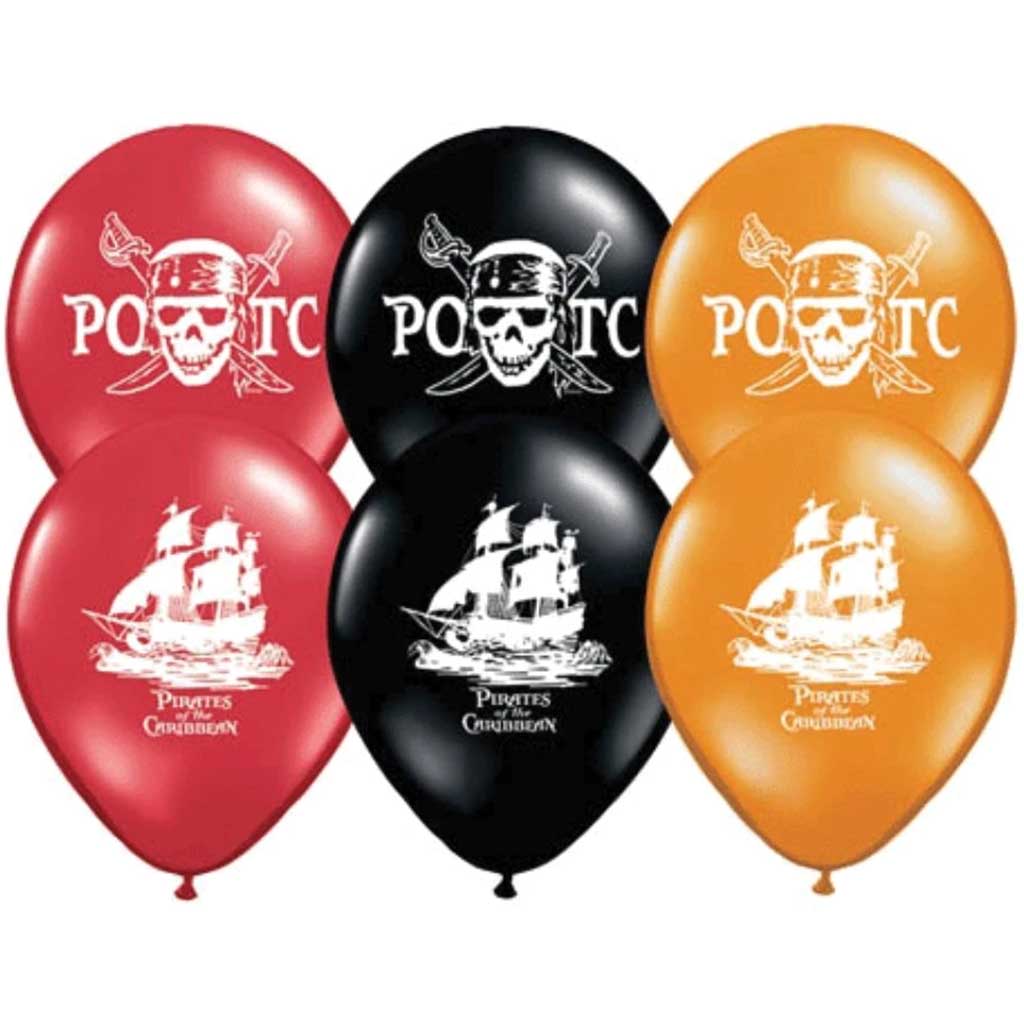 Latex Balloon Pirates Of The Carribean 11in 