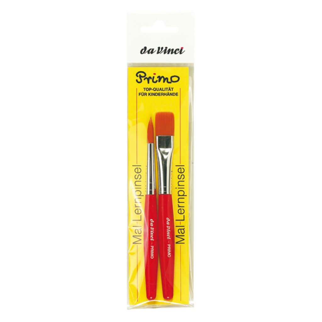 Da Vinci SR. 5019 First Brushes Set 2 Pieces Red Handle