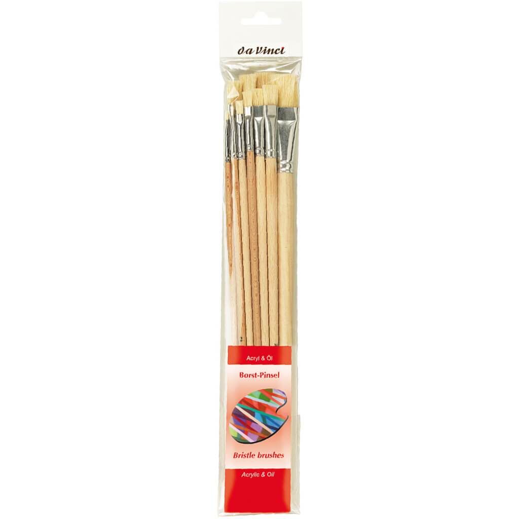 Da Vinci Set Paint Brushes Bristle Set of 10