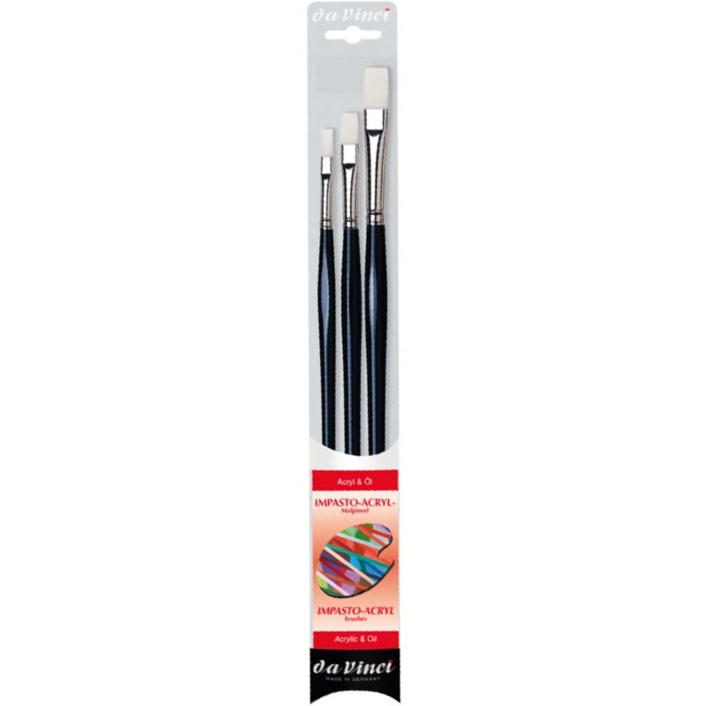 FLAT IMPASTO ACRYLIC BRUSH SET 