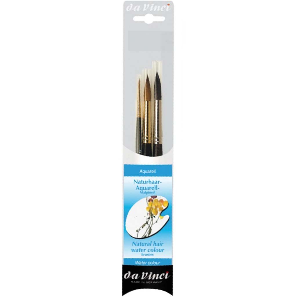 NATURAL HAIR WATERCOLOR BRUSH SET 