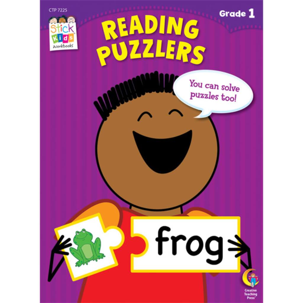 Reading Puzzlers Stick Kids Workbook, Grade 1 