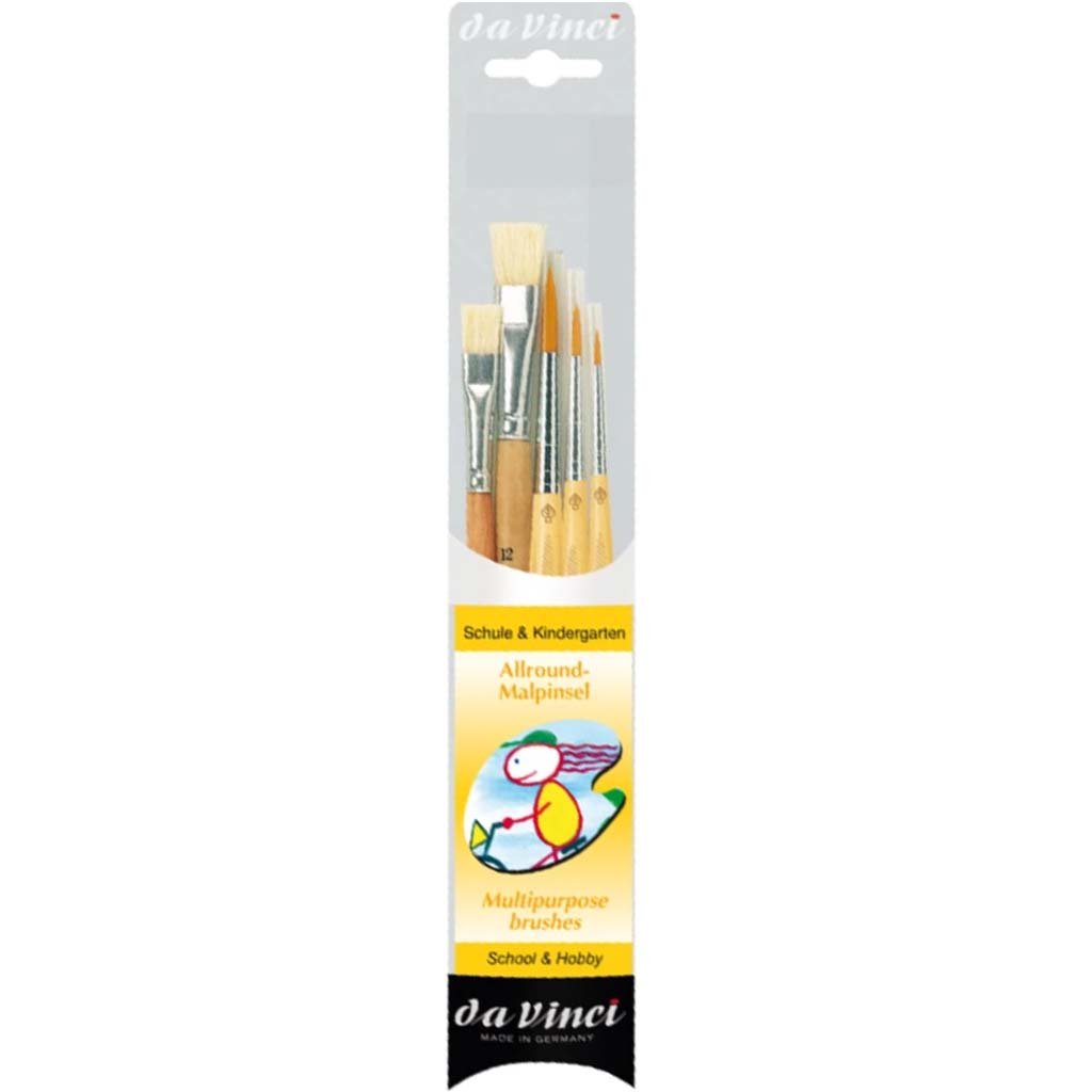 Line School And Hobby Set 5 Brushes Mixed