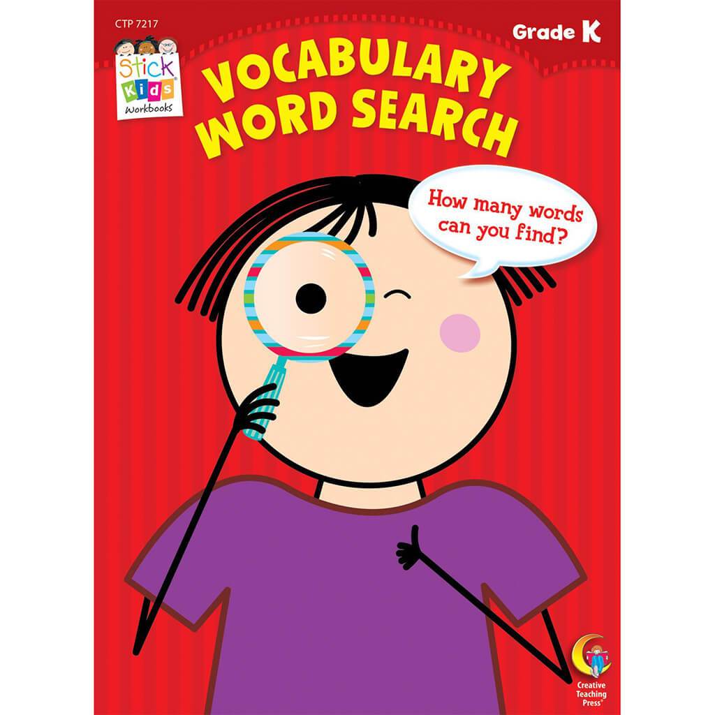 Vocabulary Word Search  Grade K