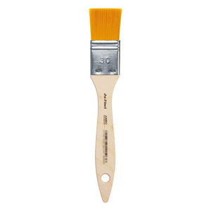 Jumbo Mottler Brushes, Golden Synthetic Fibre, Long Plainwood Handles