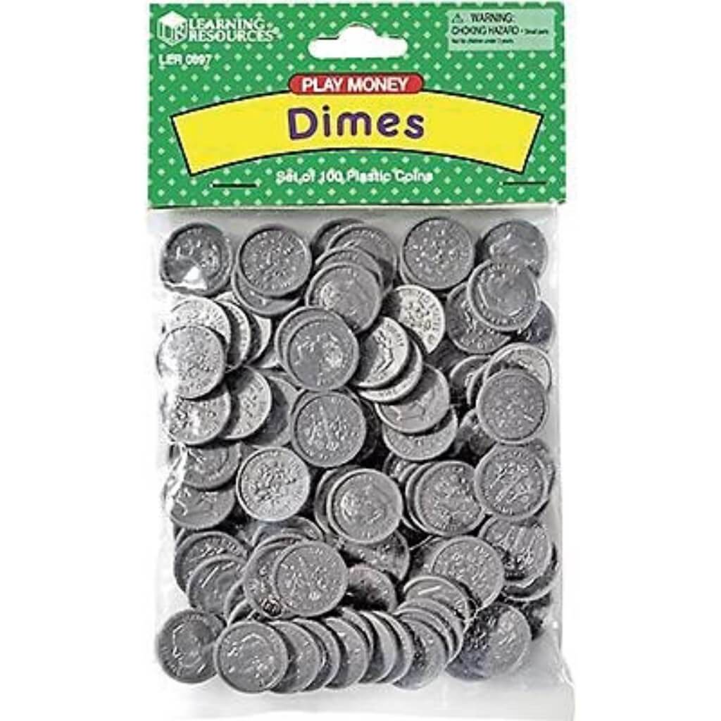 Play Money Dimes Set Of 100