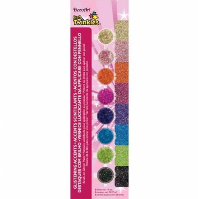 Craft Twinkles Paint Pots 8 Glistening Accent