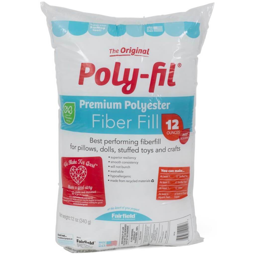 Fairfield Poly-Fil Premium Polyester Fiberfill 12oz