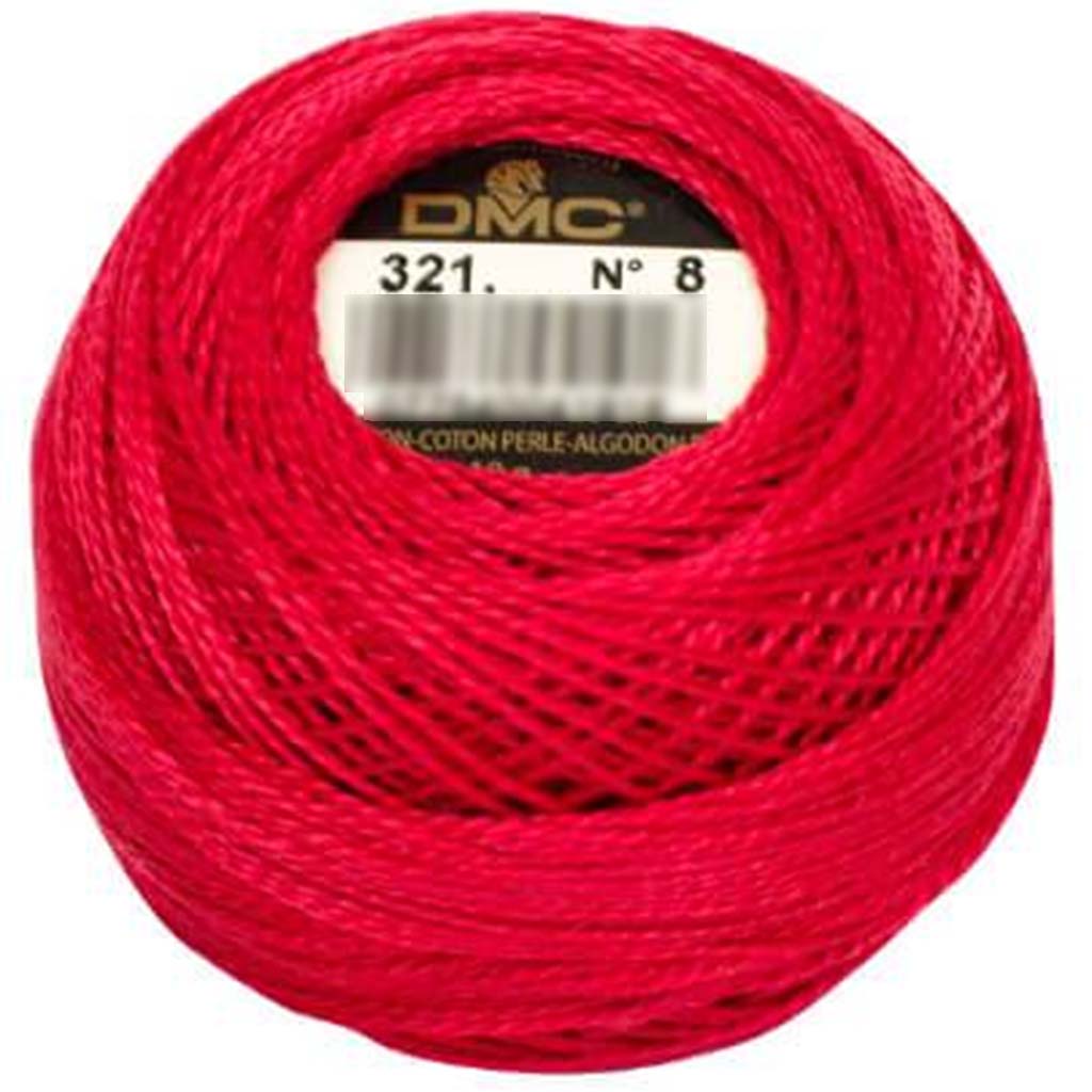 Dmc Cotton Sz8 Red Pear 