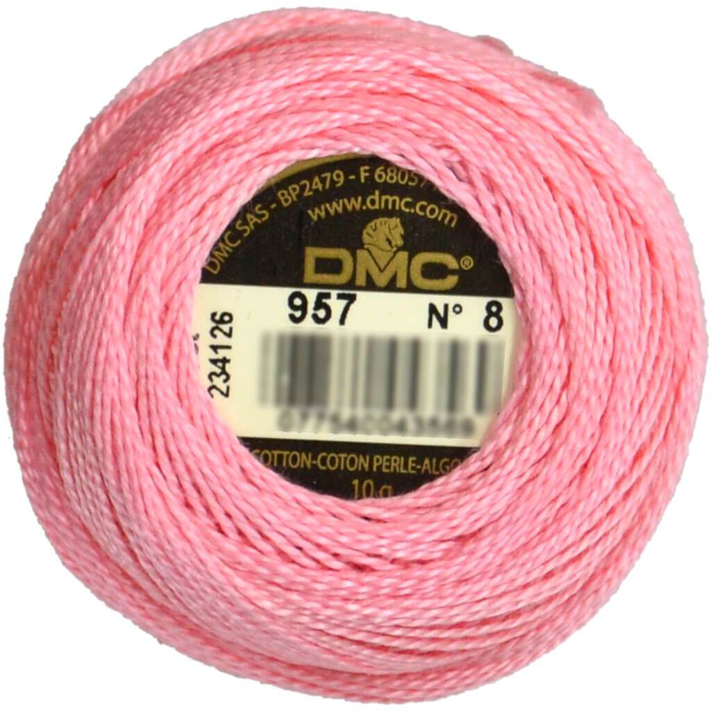 DMC Pearl Cotton Ball Size 8 87yd Pale Geranium