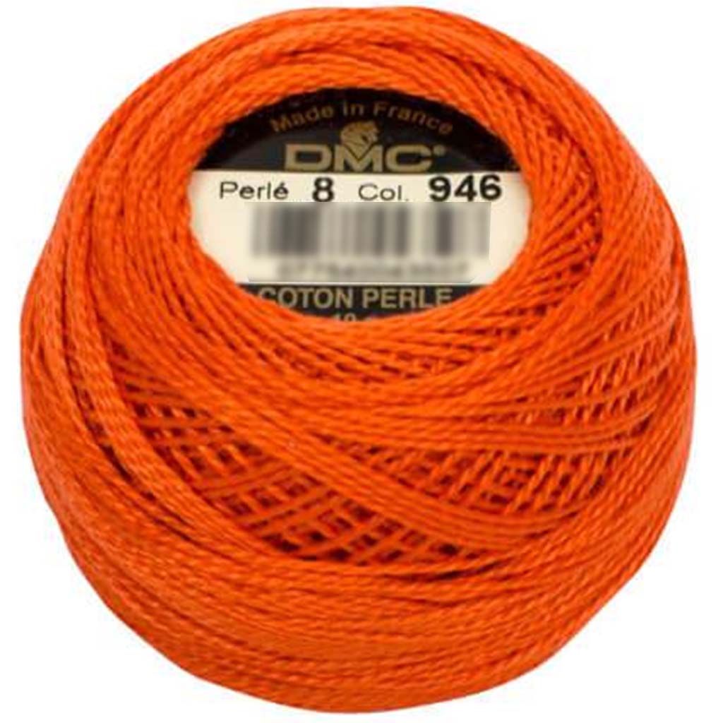 Dmc Pearl Cotton Sz8 Medium 10G Brnt Ora 
