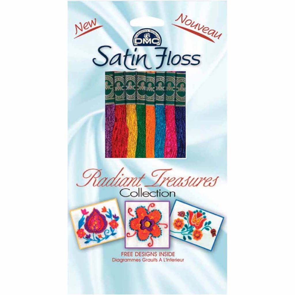 DMC Satin Floss Collection Pack 8.7yd 8/Pkg Radiant Treasures