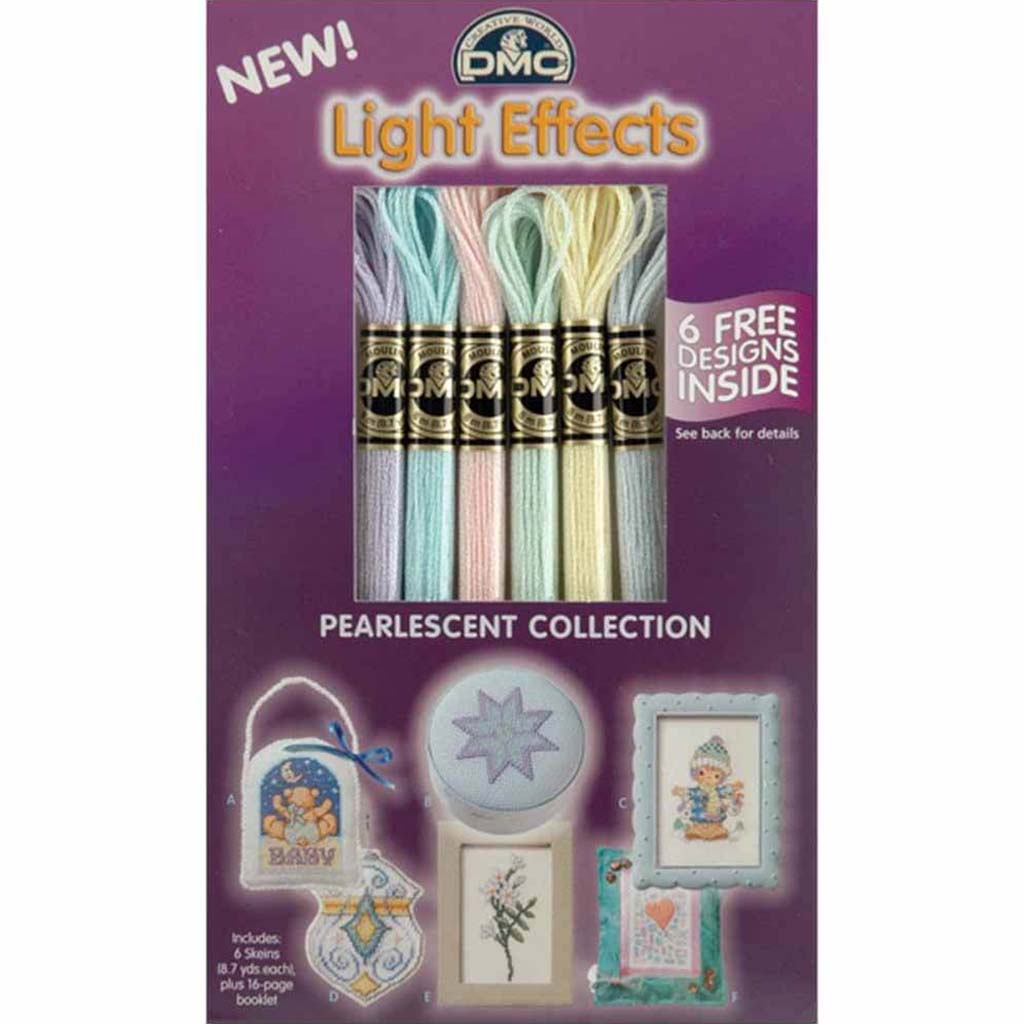 DMC Light Effects Floss Pack 8.7yd 6/Pkg Pearlscent