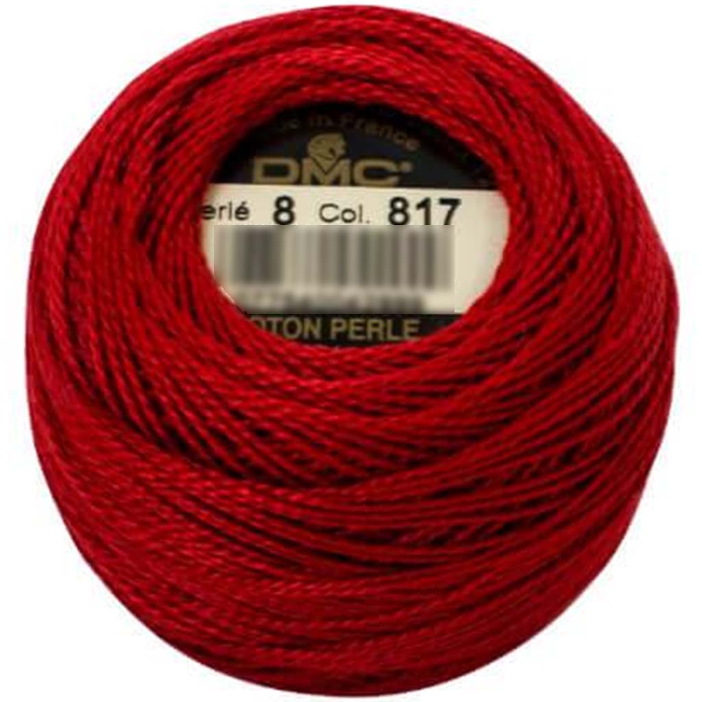 Pearl Cotton Sz8 Dmc Ver Dark Coral Red 