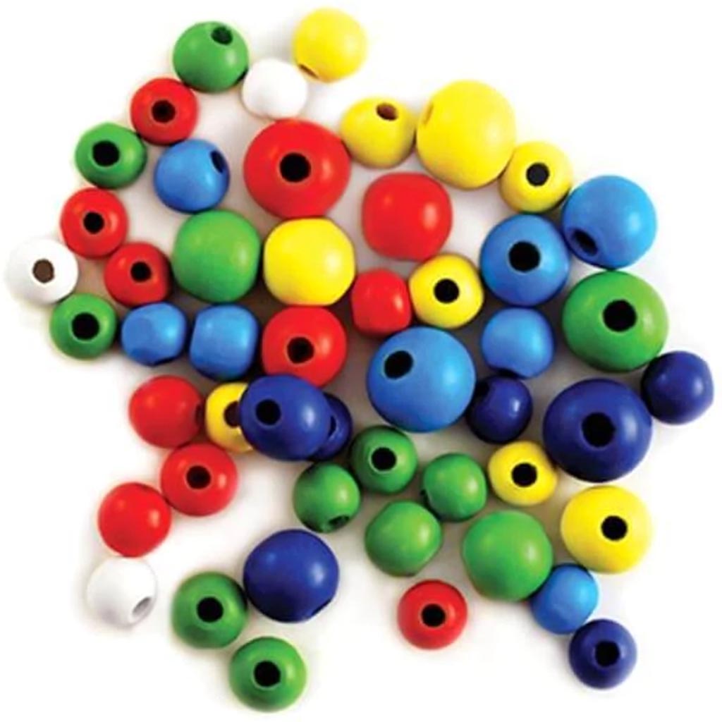 BEAD CRAFTWOOD  COLORED 