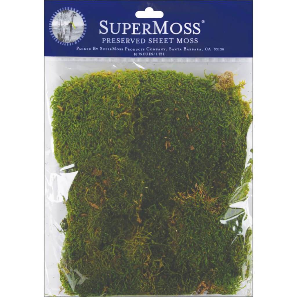 Super Moss Preserved Sheet Moss 2oz Green