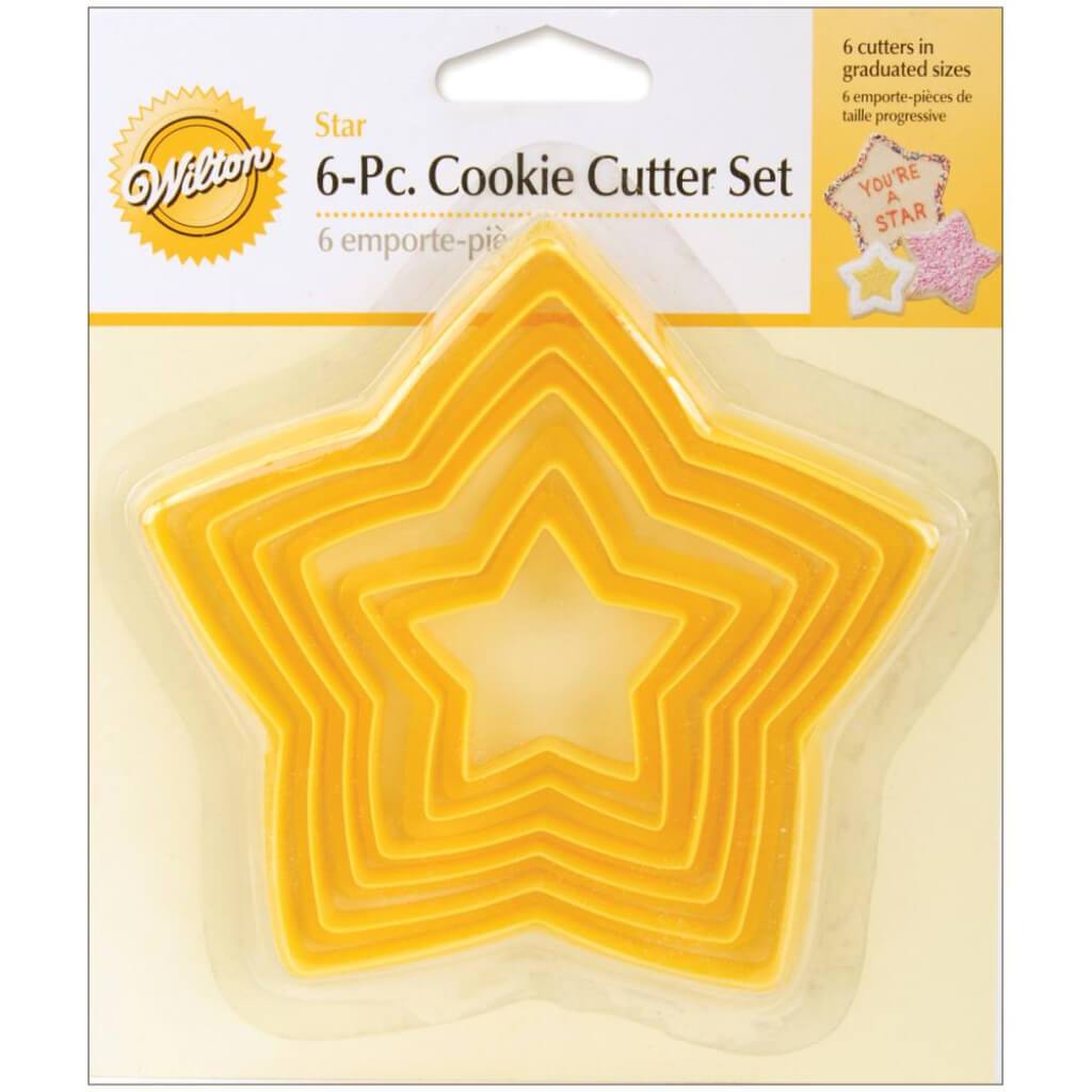 Nesting Plastic Cookie Cutter Set 6/Pkg Stars