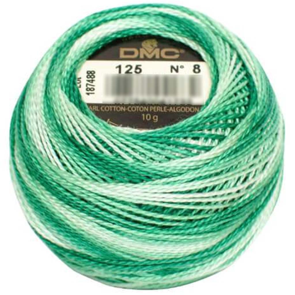 Dmc Green White Sz8 