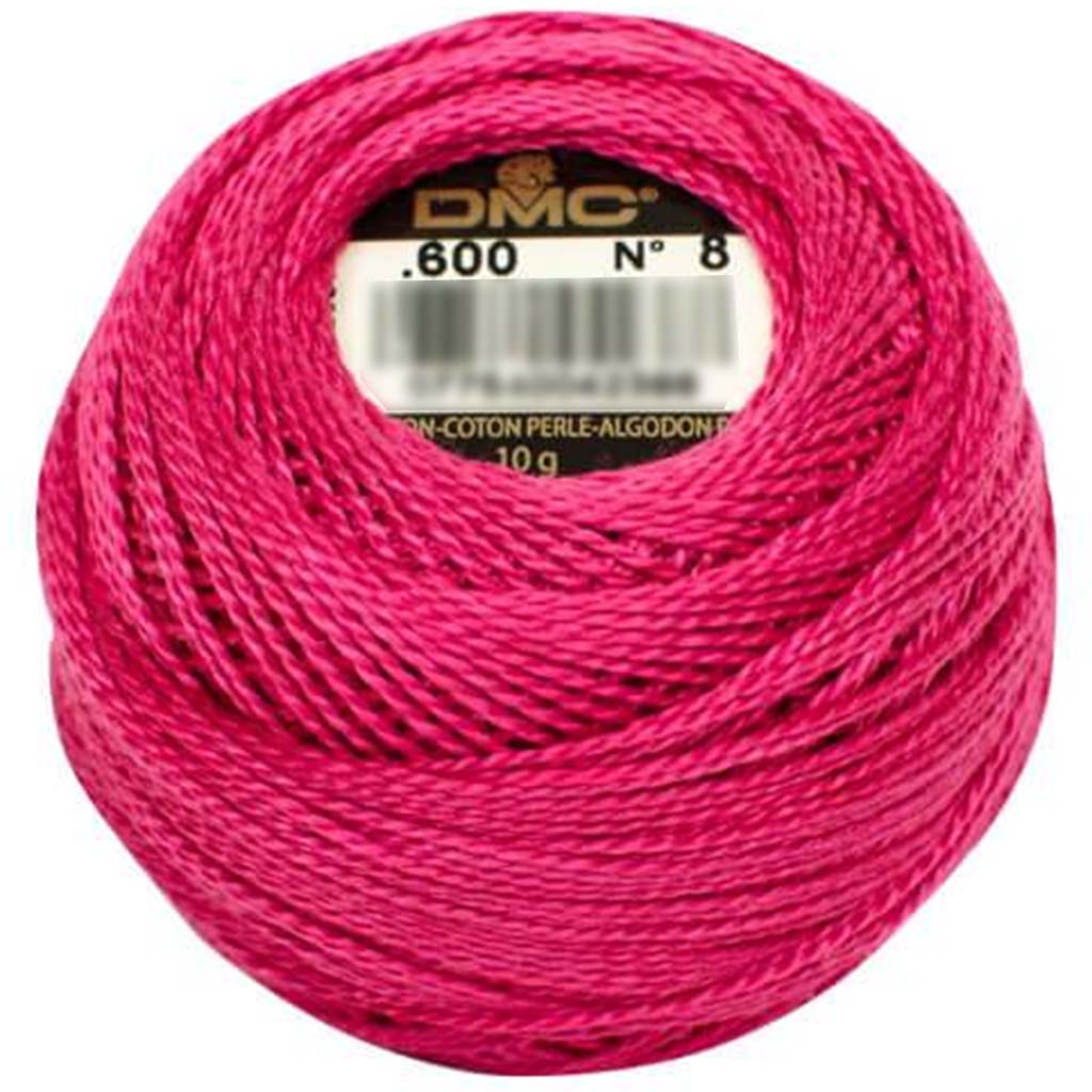 Dmc Very Dark Cranberry Pearl Cott Sz8 