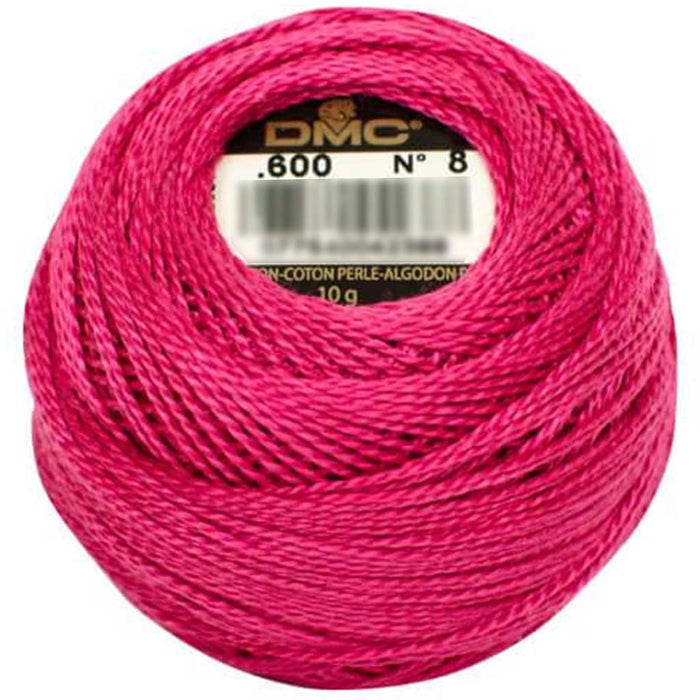 Dmc Very Dark Cranberry Pearl Cott Sz8 