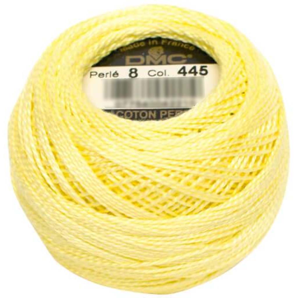 Dmc Light Lemon Pearl Cotton Sz8 