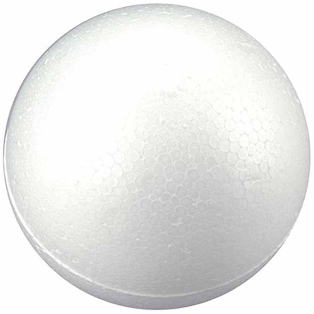 Smooth Foam Balls 4.5in 2/Pkg White