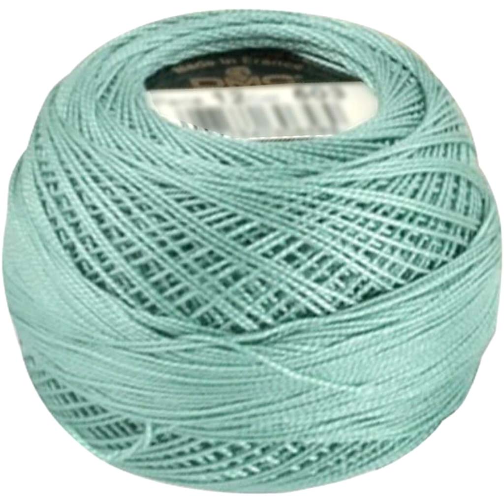 DMC Pearl Cotton Ball Size 12 141yd Very Light Blue Green