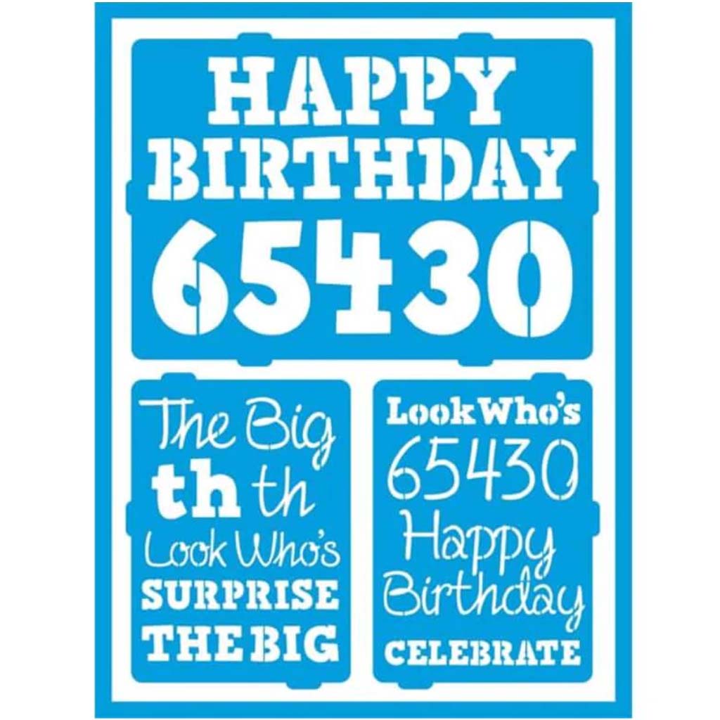 Gloss Enamels Self-Adhesive Birthday Milestones 6X8