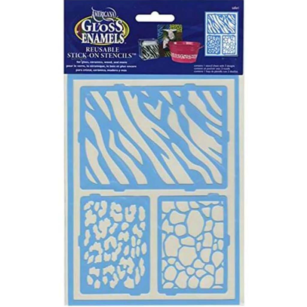 Gloss Enamels Self-Adhesive Safari 6X8