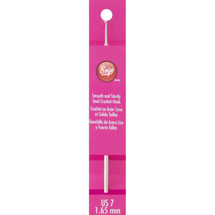 Boye Steel Crochet Hook 5in Size 7 1.65mm