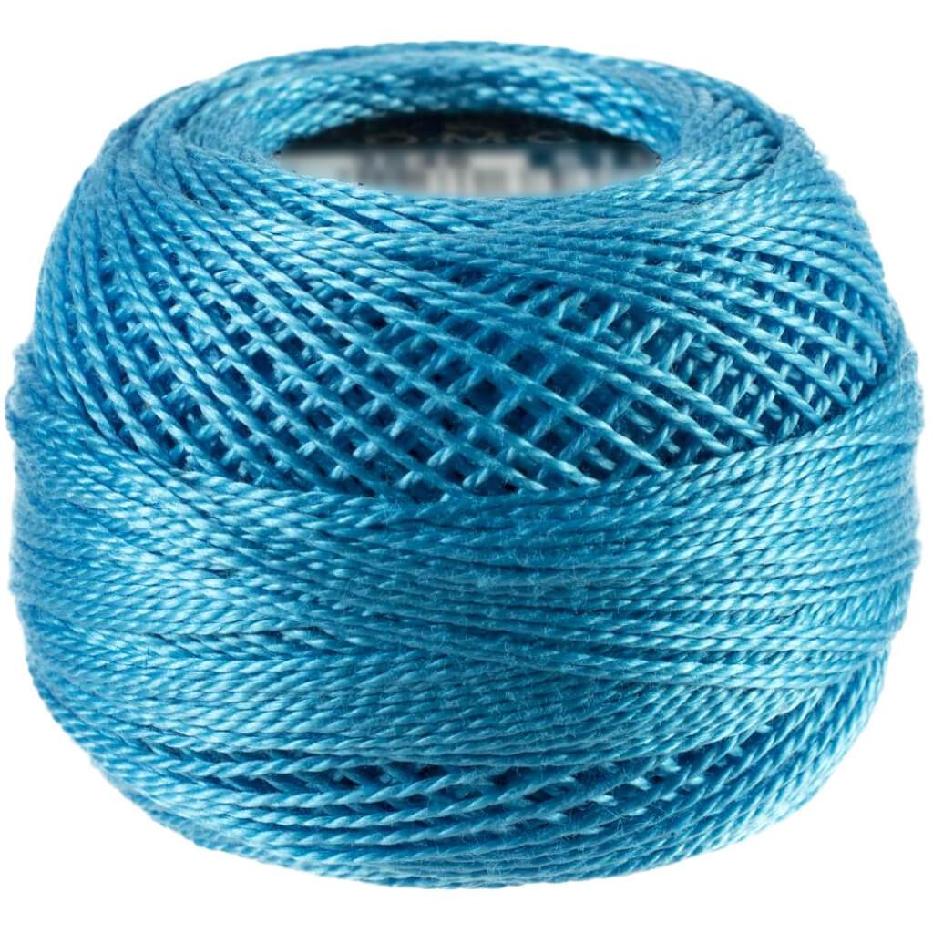 DMC Pearl Cotton Ball Size 8 87yd Dark Peacock Blue