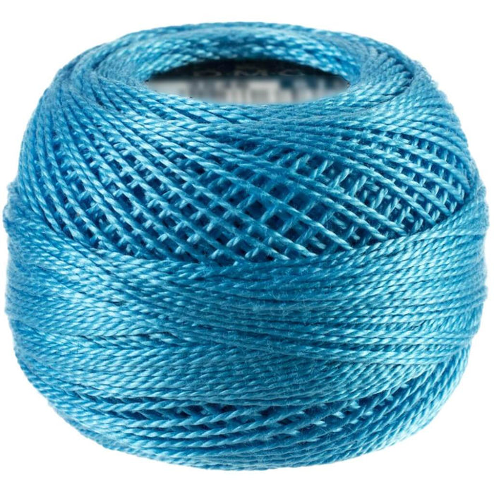 DMC Pearl Cotton Ball Size 8 87yd Dark Peacock Blue