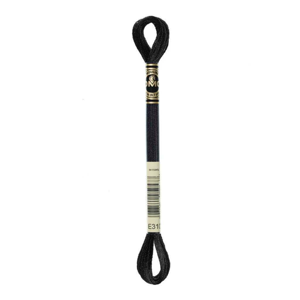 Dmc Light Effects Embroidery Floss Ebony 8.7Yd 