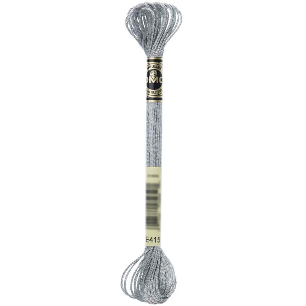 Dmc Light Effects Embroidery Floss Pewter 8.7Yd 