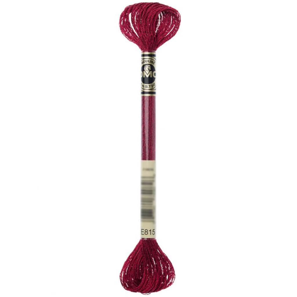 Dmc Light Effects Embroidery Floss Dark Red Ruby 8.7Yd 