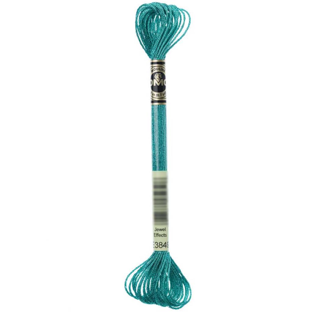 Dmc Light Effects Embroidery Floss Aquamarine Blue 8.7Yd 