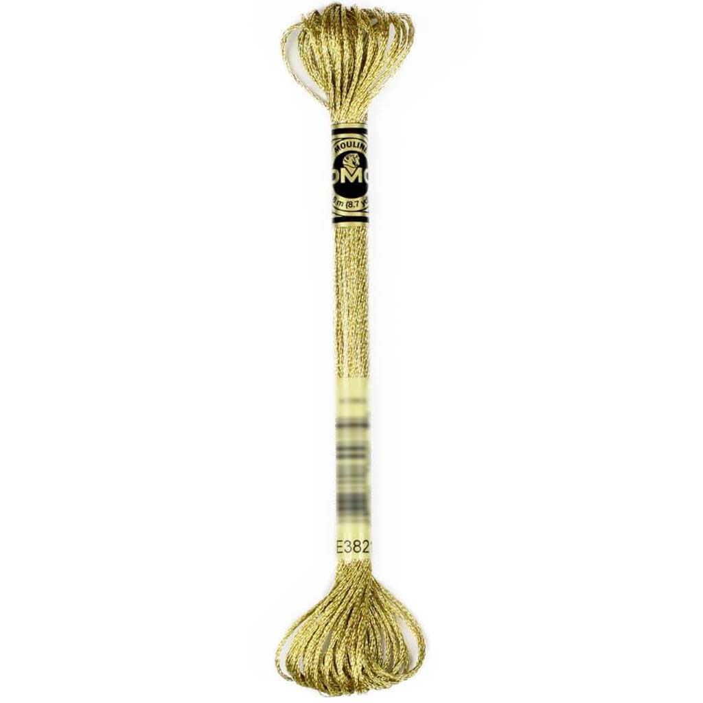 Dmc Light Effects Embroidery Floss Light Gold 8.7Yd 