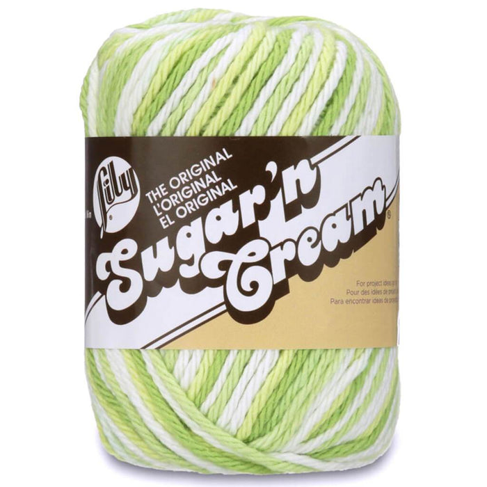 Lily Sugar'n Cream Yarn - Ombres Key Lime Pie
