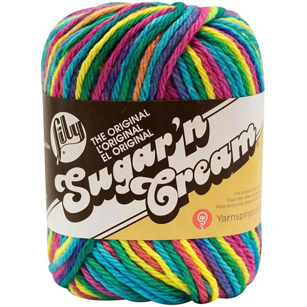 Lily Sugar And Cream Yarn - Psychedelic Ombre