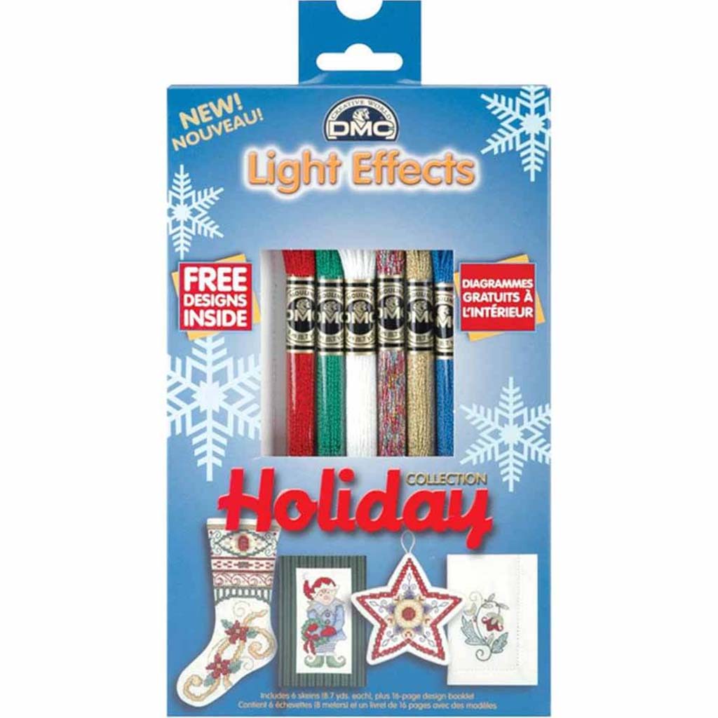 DMC Light Effects Floss Pack 8.7yd 6/Pkg Holiday