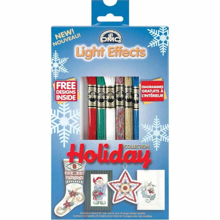 DMC Light Effects Floss Pack 8.7yd 6/Pkg Holiday