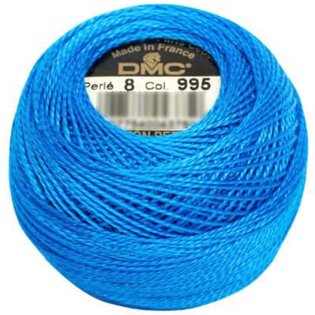 Pearl Cotton Sz8 Dmc Dark Electrical Blue 