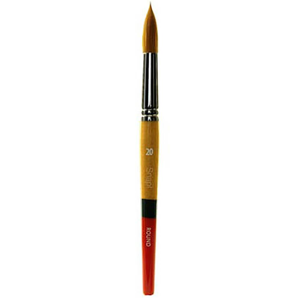 Princeton Snap Short Handle Gold Taklon Brushes Round 20