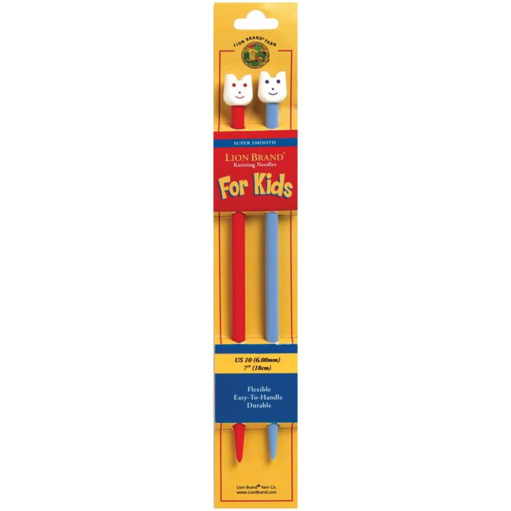 Lion Brand Kids Knitting Needles 7in Size 10/6mm